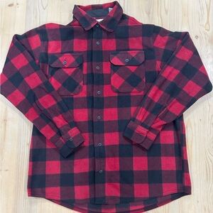 Wrangler Red and Black Checkered Men's Shirt